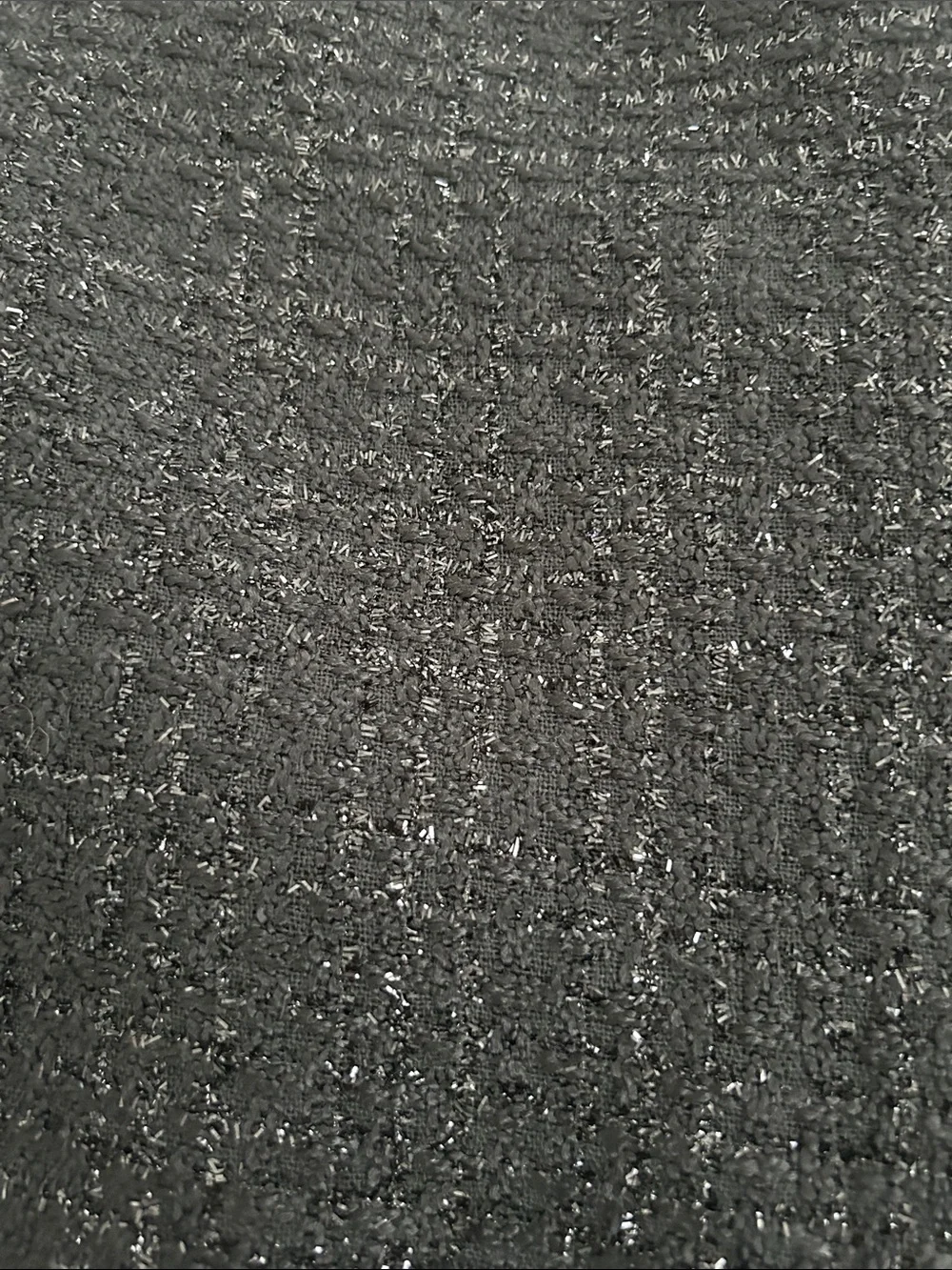 Black Tweed Skirt - Textured Sparkle